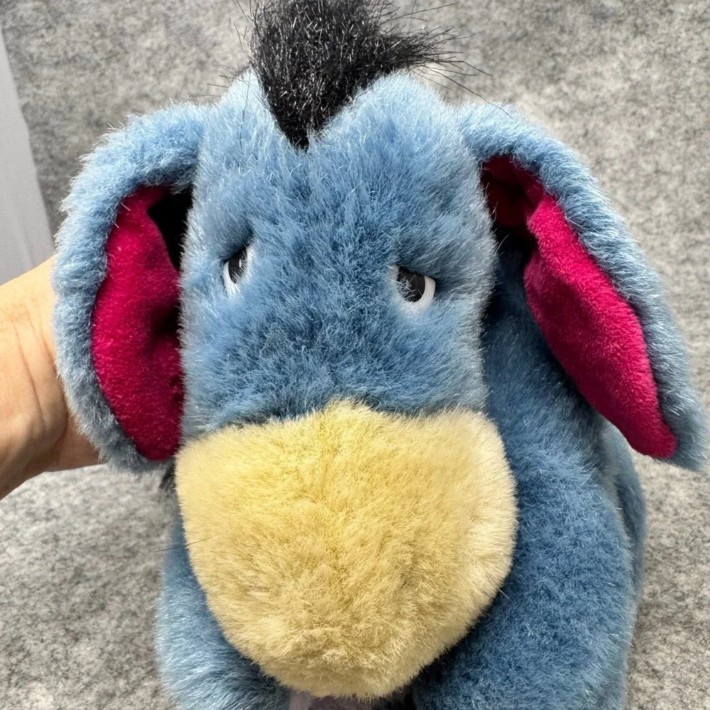 Disney Eeyore Plush Stuffed Animal Toy Sitting Blue Winnie the Pooh